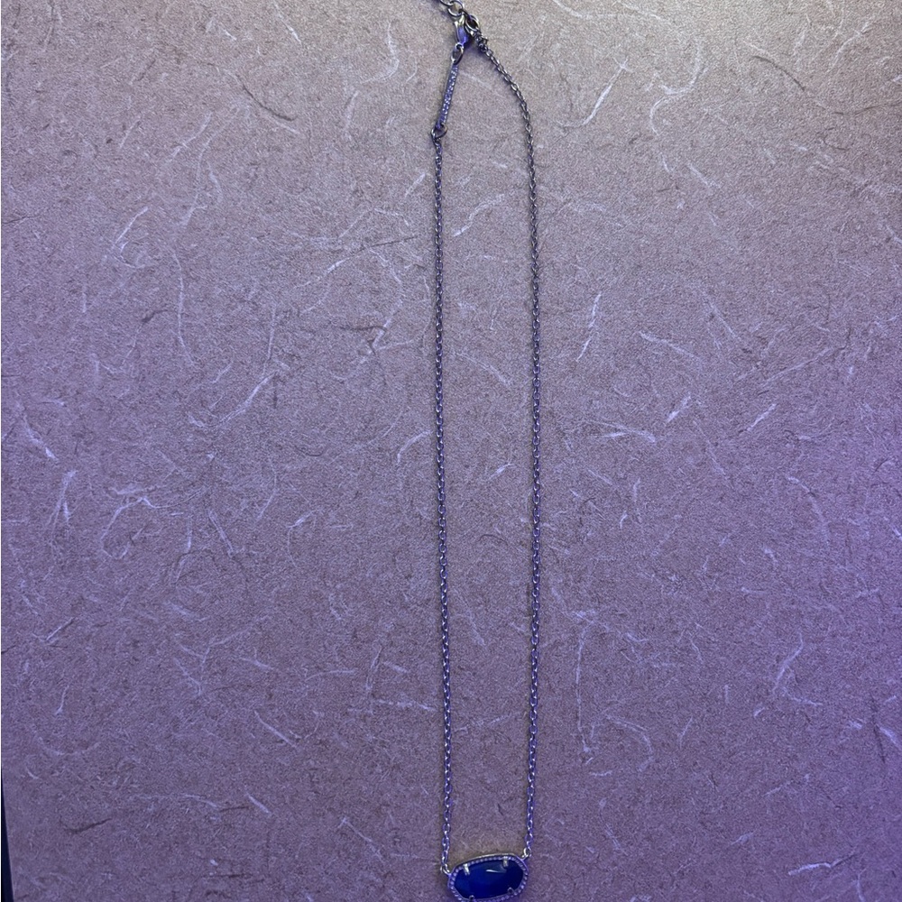 Elegant Blue Silver Necklace